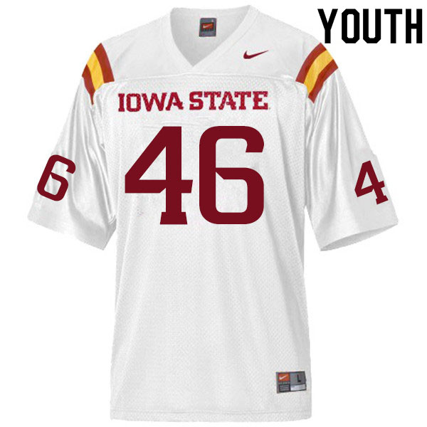 Iowa State Cyclones Youth #46 Answer Gaye Nike NCAA Authentic White College Stitched Football Jersey XH42Q35SG
